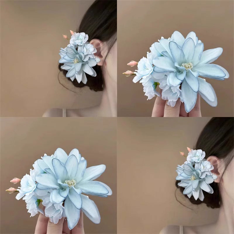 Floral Hair Clip New Chinese Style Beach Holiday Updo Hair Accessory