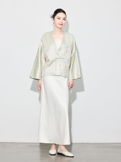 Chic High-Waist Mermaid Satin Skirt for Women