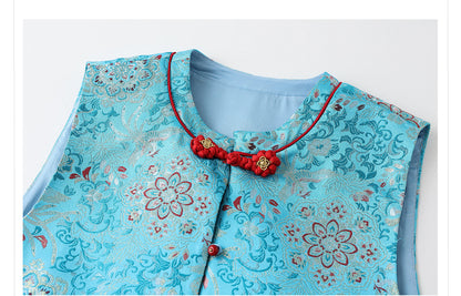 Early Autumn Retro Embroidered Vest | New Chinese Style Women's Top