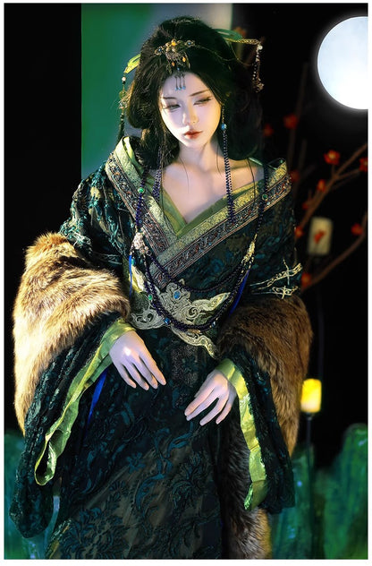2026 Original Warring States Hanfu – Autumn Winter Large Sleeve Robe