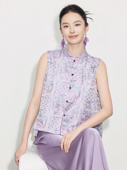 High-End Chinese Style Summer Design Vest Top