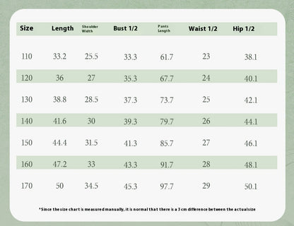 Children’s Chinese Summer Set — Shirt Top & Loose Wide-Leg Pants