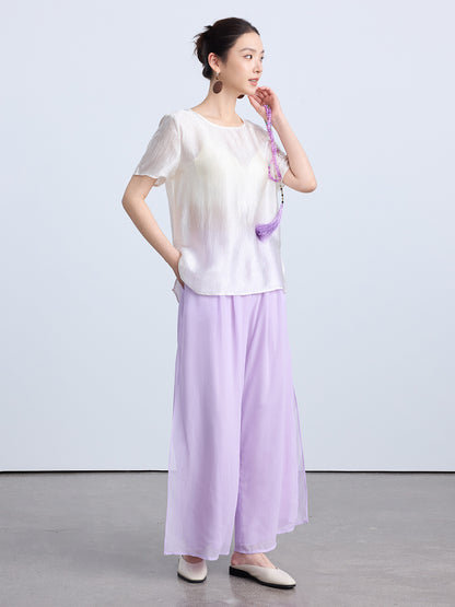 High-End National Style Summer Blouse for Women