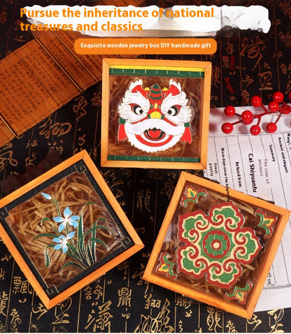 Handmade Cloisonné Enamel Jewelry Box DIY Kit — Chinese Style Craft Gift Set