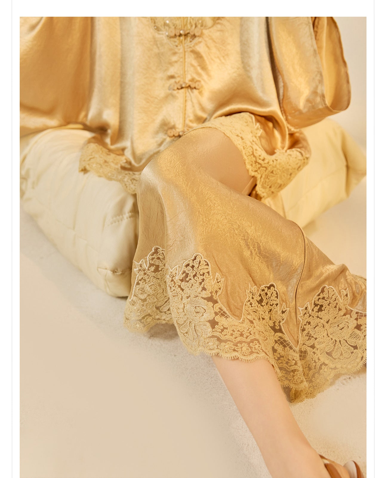 New Chinese Style Embroidered Jacket Skirt Set | Heavy Bead Lace Patchwork