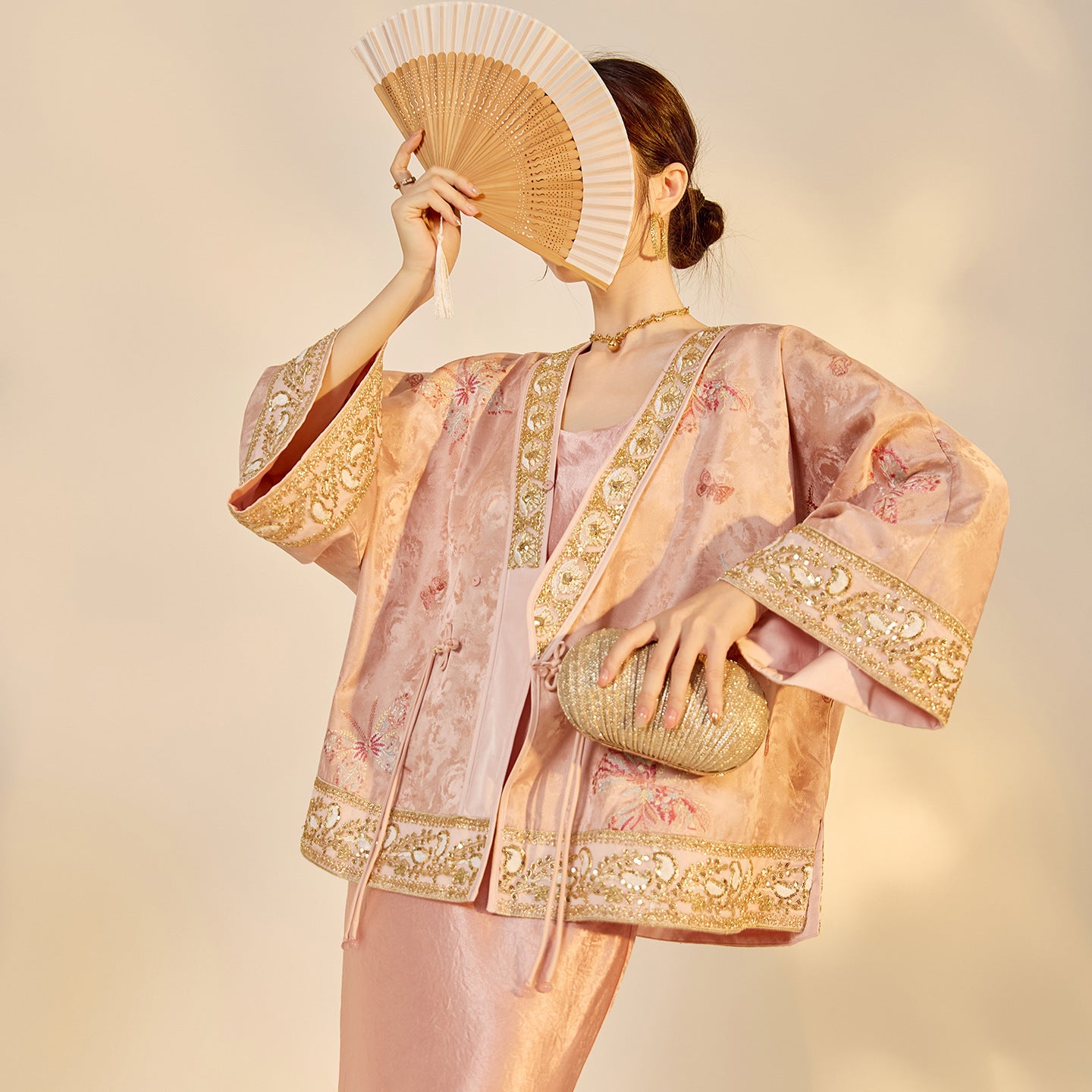 2025 Early Autumn Elegant New Chinese Style Embroidered Jacquard Coat | National Style