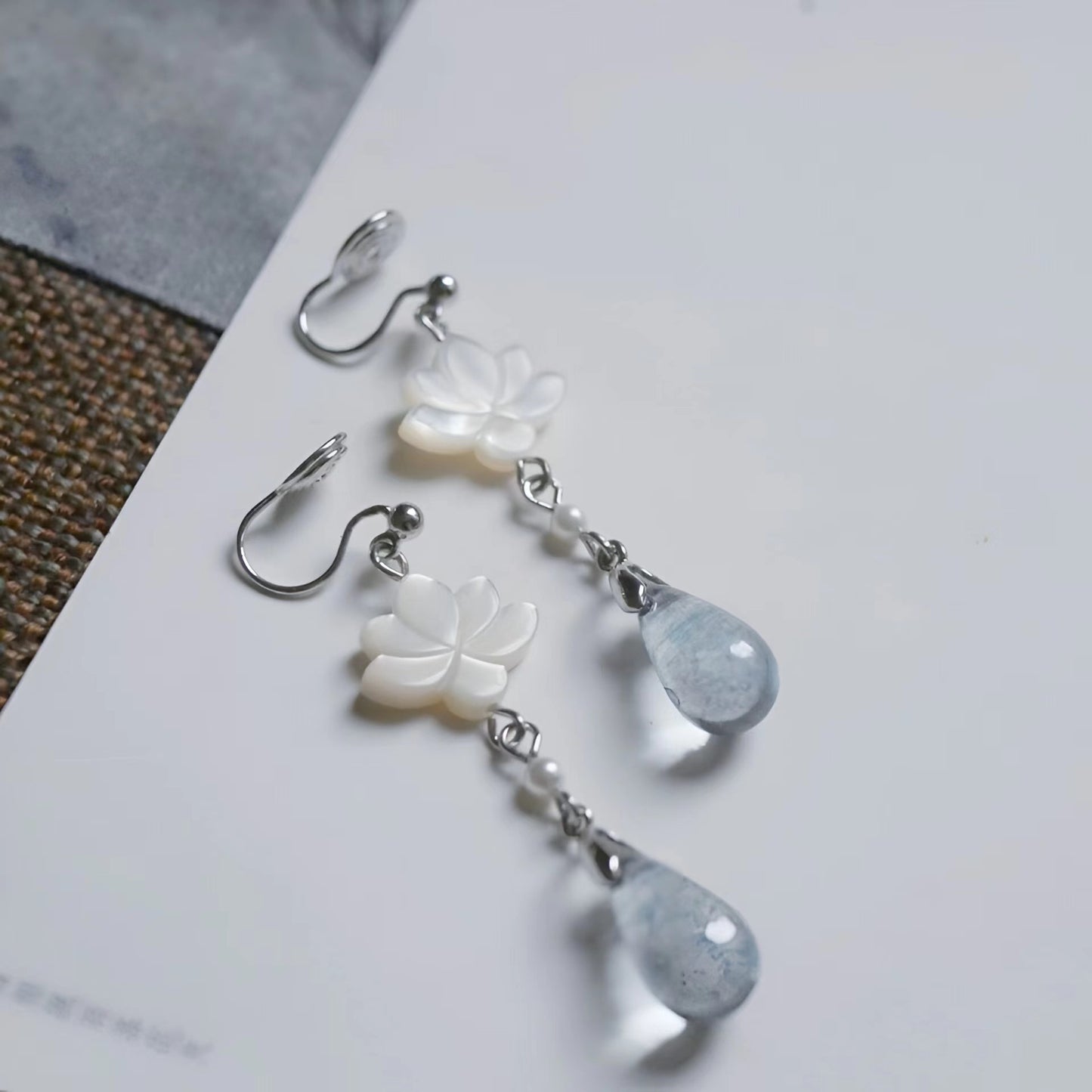 Original Retro Earrings | Elegant New Chinese Style Lotus Ear Clips for Women