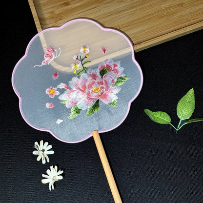 Suzhou Embroidered Round Fan — Hanfu Accessory for Women