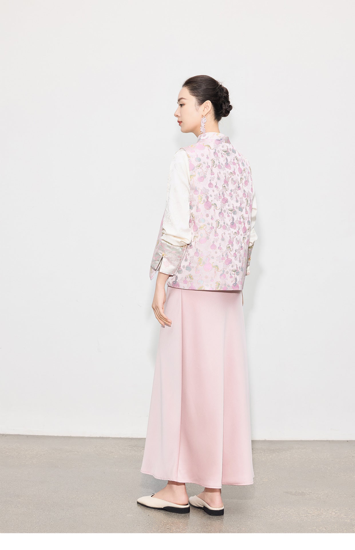 Stylish Retro Jacquard Vest Top for Women