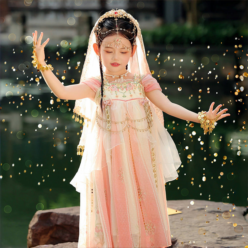 Girls Summer Hanfu — Fairy Princess Ru Skirt Dress Tang Style Costume