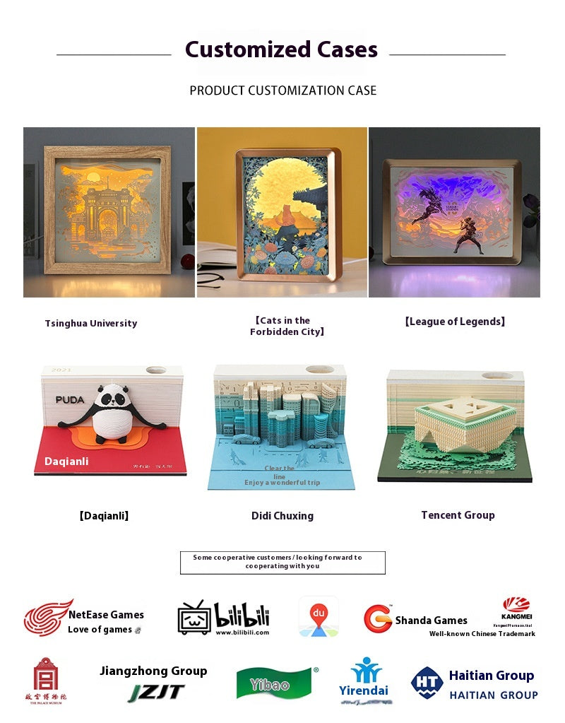 Creative 3D Night Light Foldable Fan Book Lamp for Bedroom