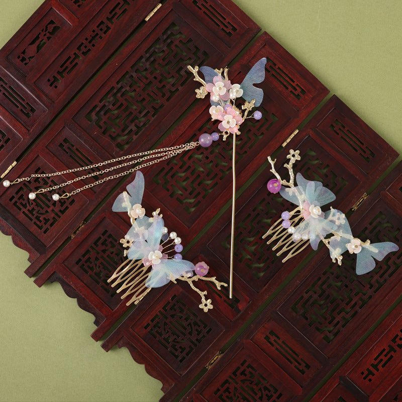 Hanfu Hair Accessories Fairy Girl Tassel Hairpin Full Set Buyao Hairpin