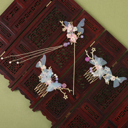 Hanfu Hair Accessories Fairy Girl Tassel Hairpin Full Set Buyao Hairpin