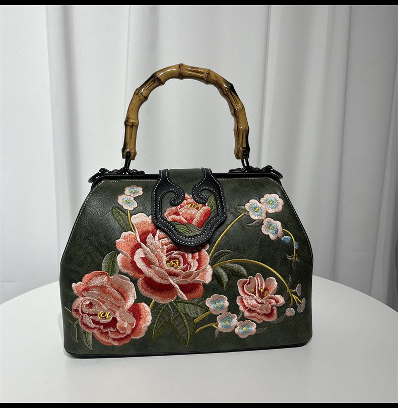 Vintage Chinese Embroidered Bag — Elegant Shoulder Crossbody for Women