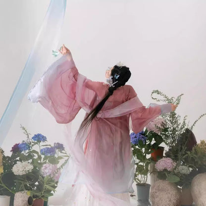 Immortal Cultivation Hanfu — Spring Summer Elegant Tang Style Set