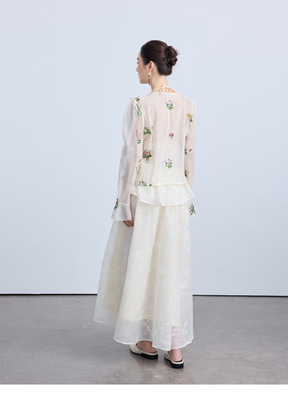 Chic Summer Lace Half Skirt for Women, Elegant and Puffy