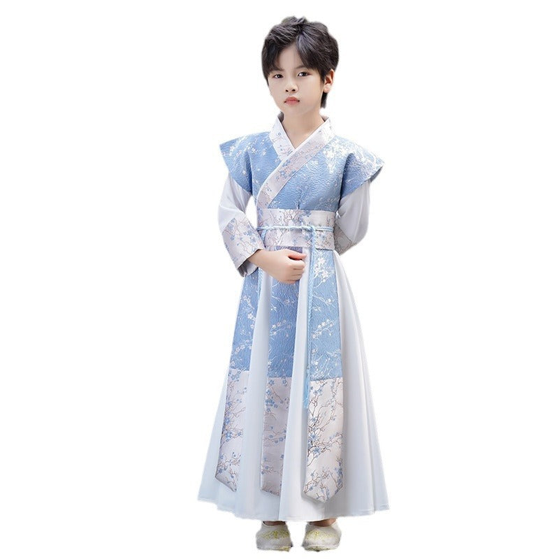 Boys’ Winter Hanfu | New Ancient Chinese Style Tang Suit Long Sleeve