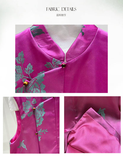 Stylish Jacquard Sleeveless Vest