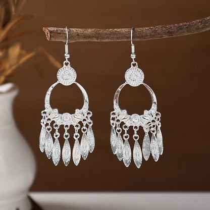 Ancient Style Ethnic Earrings | Elegant Miao Jewelry for Women