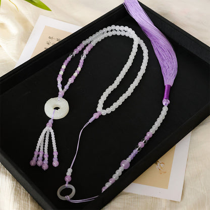 Ancient Costume Hanfu Necklace | Elegant Horse Face Skirt Fresh Jewelry Accessory
