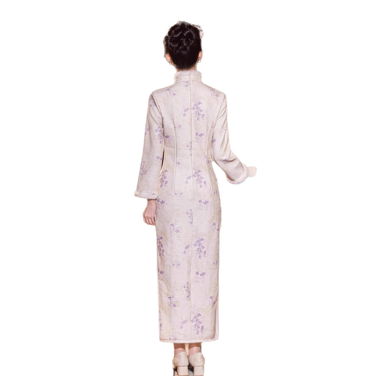 Elegant Improved Qipao – New Chinese Gentle Retro Winter Style