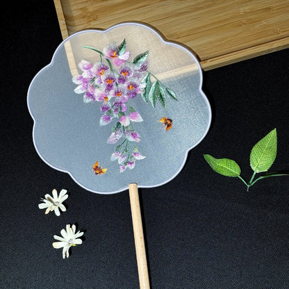 Suzhou Embroidered Round Fan — Hanfu Accessory for Women