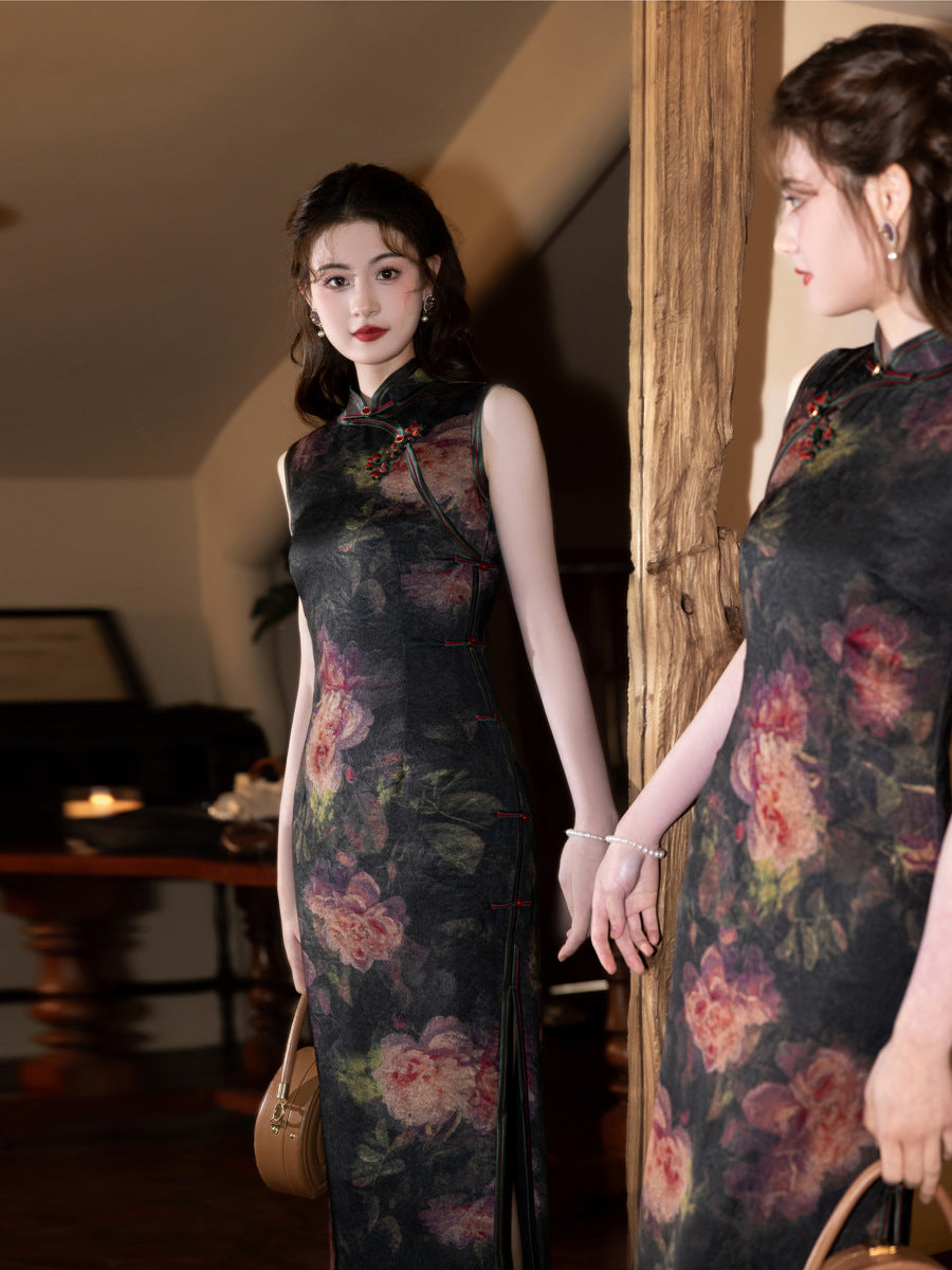 Exquisite Waist-Cinching Qipao – Elegant Everyday Wear Dress