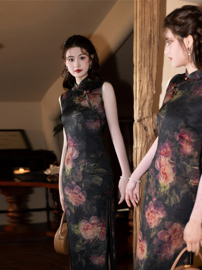 Exquisite Waist-Cinching Qipao – Elegant Everyday Wear Dress