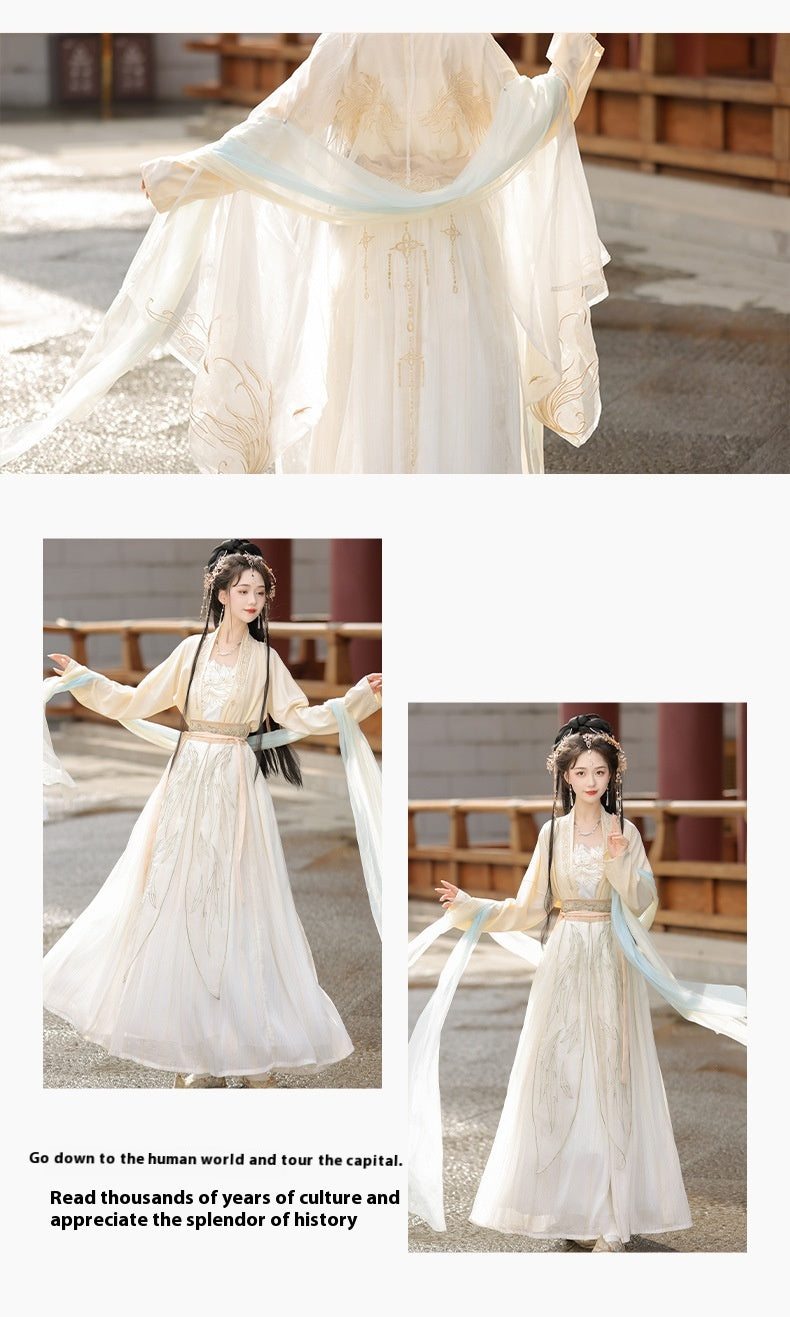 Fairy Song Hanfu Costume — Elegant Waist-Length Ru Skirt Outfit