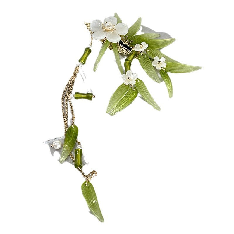 New Chinese Style Ancient Daily Hair Clip Long Tassel Side Hair Accessory