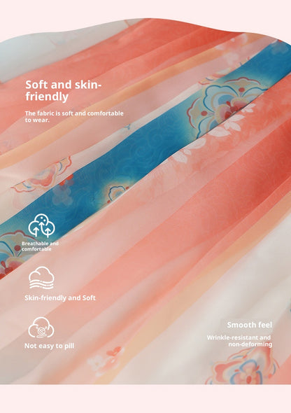 Girls’ Spring Autumn Hanfu | High-End Fairy Ru Skirt National Style Dress