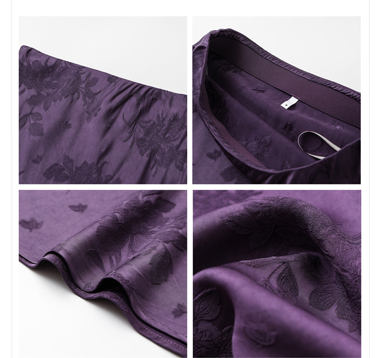 2026New Chinese Style Super Beautiful Purple Printed Rayon Vest and Skirt Early Autumn Set for Women