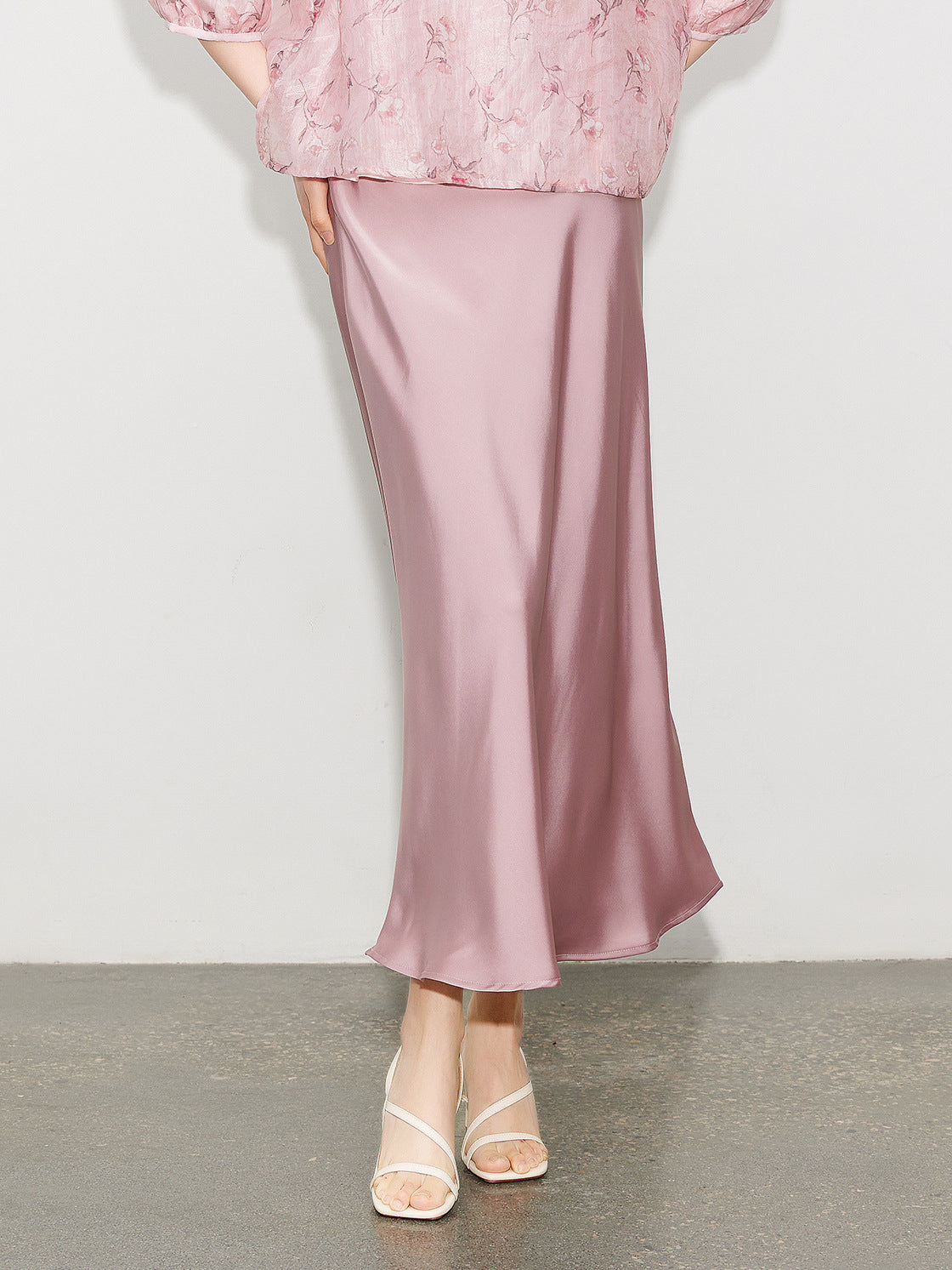 Chic High-End Acetate Midi Mermaid Skirt