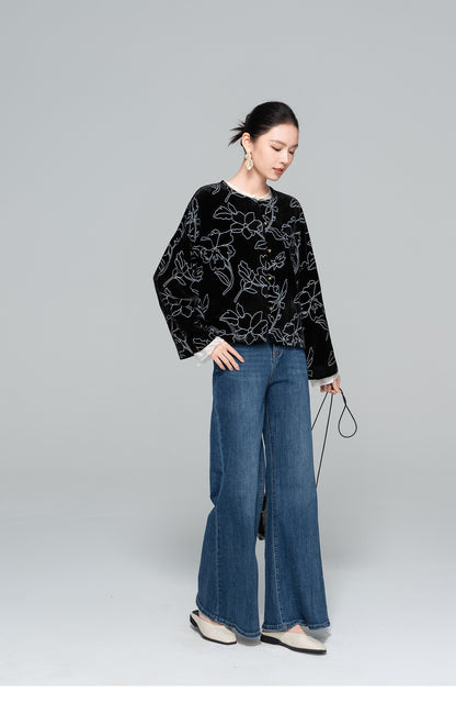 Retro National Style Light Velvet Jacket