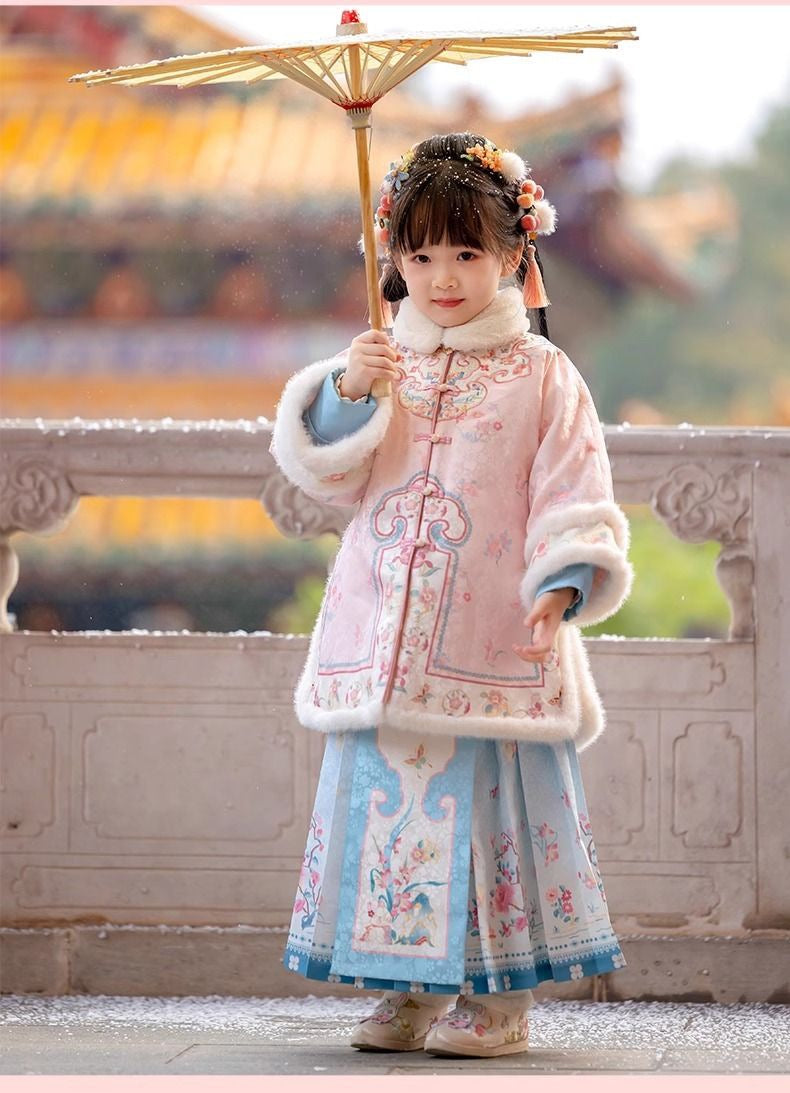 Children’s New Chinese Style Hanfu | Winter Ming Dynasty Outfit for New Year