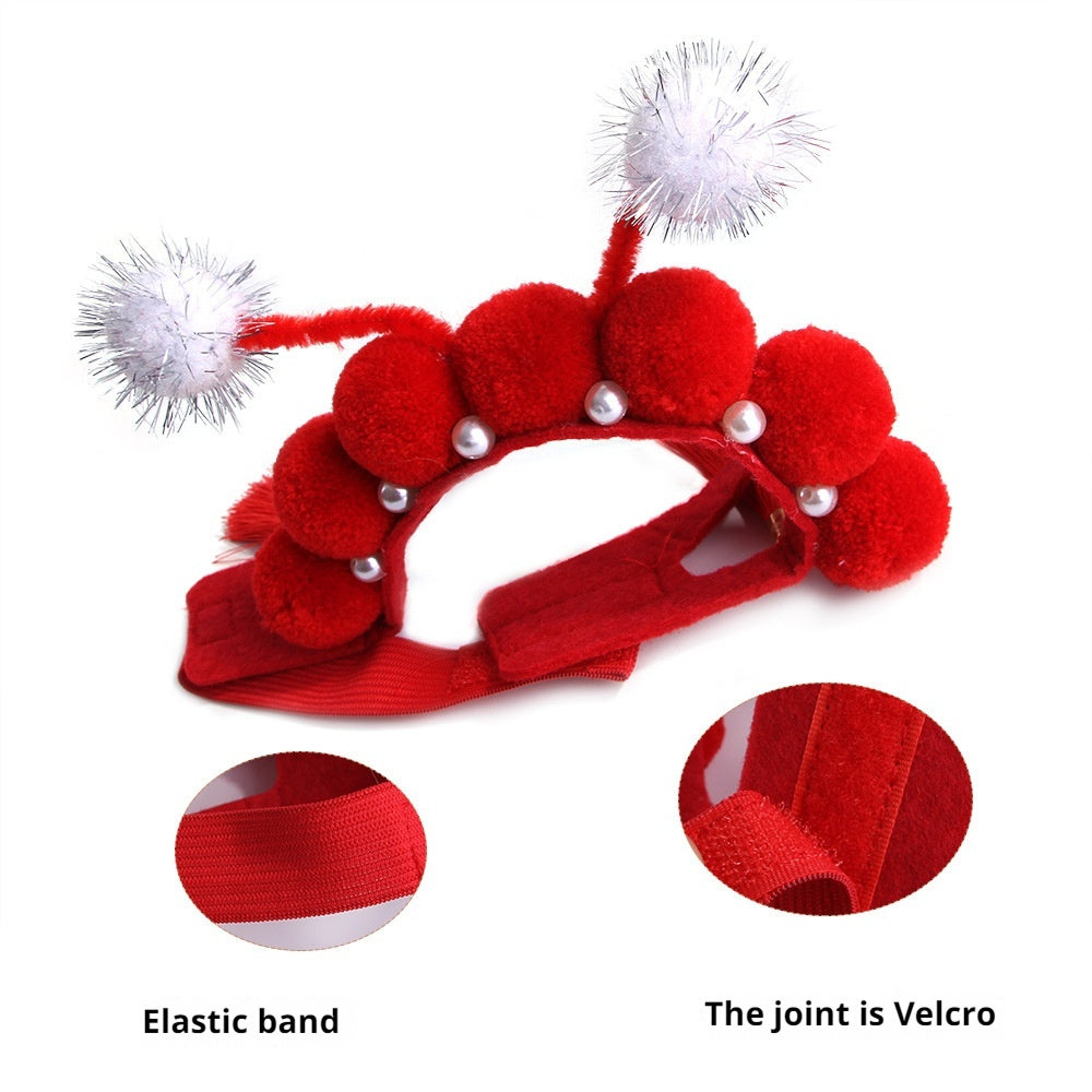 New Chinese Style Pet Hat — Peking Opera Costume for Cats & Dogs