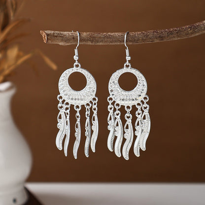 Ancient Style Ethnic Earrings | Elegant Miao Jewelry for Women