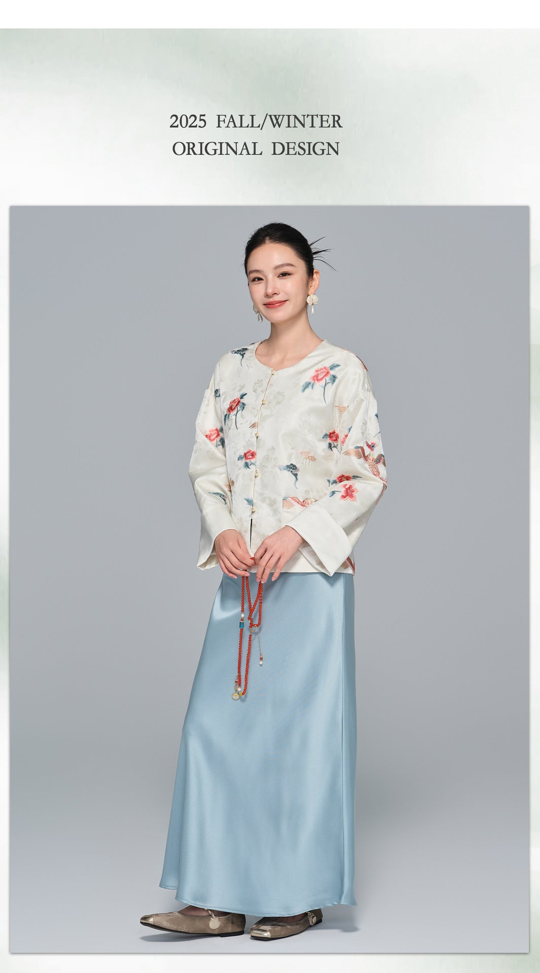 Elegant Loose Embroidered Jacket