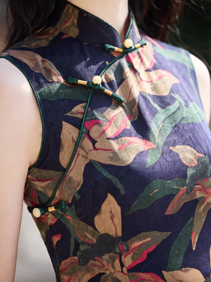Youthful Sleeveless Cheongsam – Beautiful Daily Wear Dress