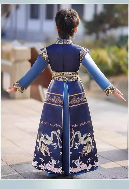 Boys’ Spring Autumn Hanfu | Ancient Style Handsome Tang Suit Costume