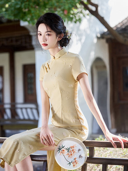 Improved New Chinese Style Qipao – Petite Youth Gift Dress
