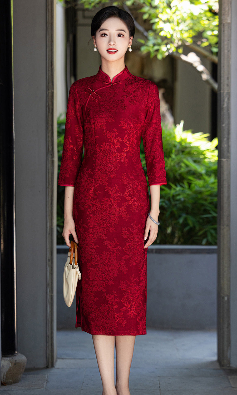 Retro Republic of China Style Qipao – Toasting & Family Occasion Dress