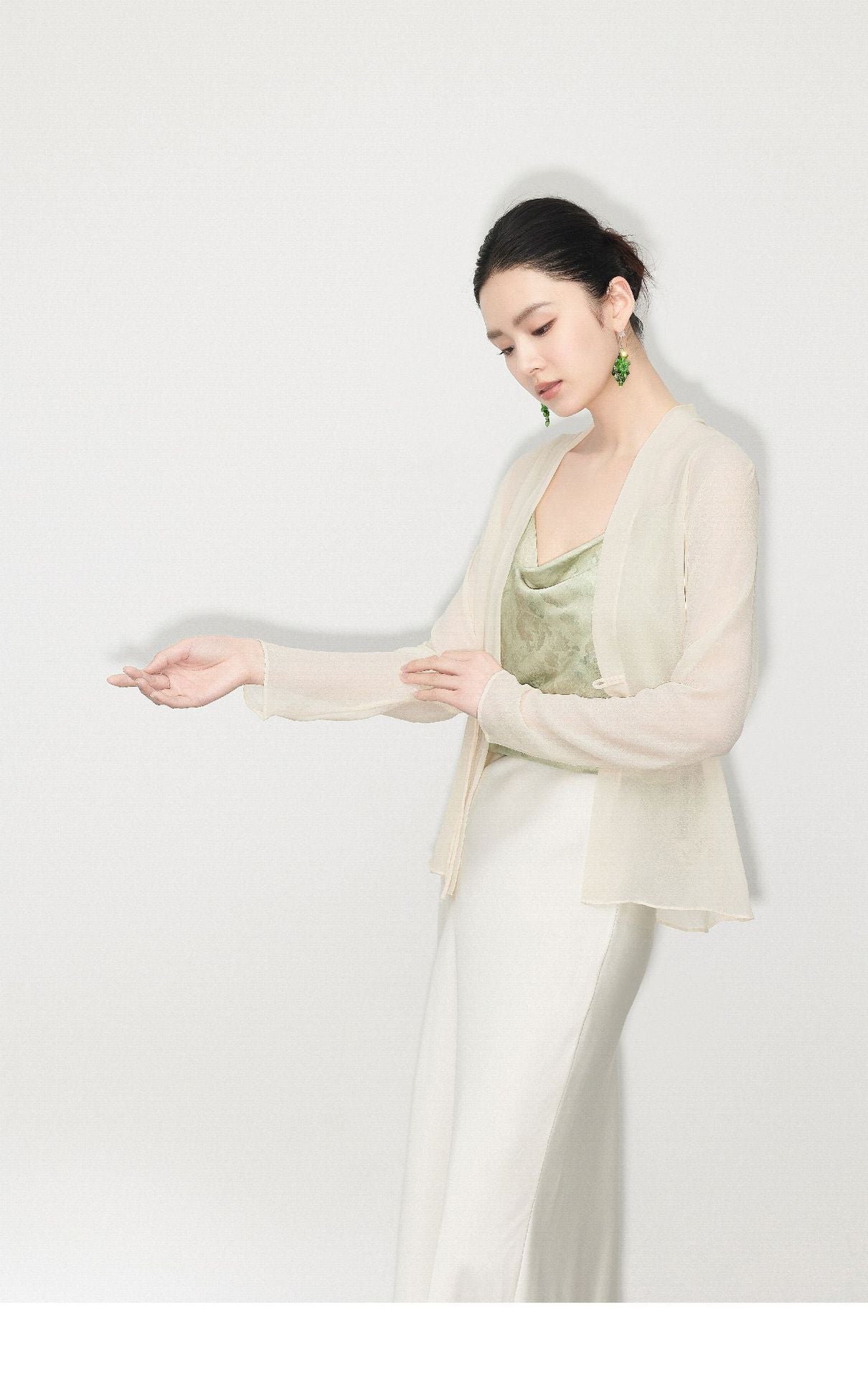 Elegant Sunscreen Georgette Top