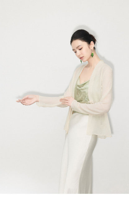 Elegant Sunscreen Georgette Top