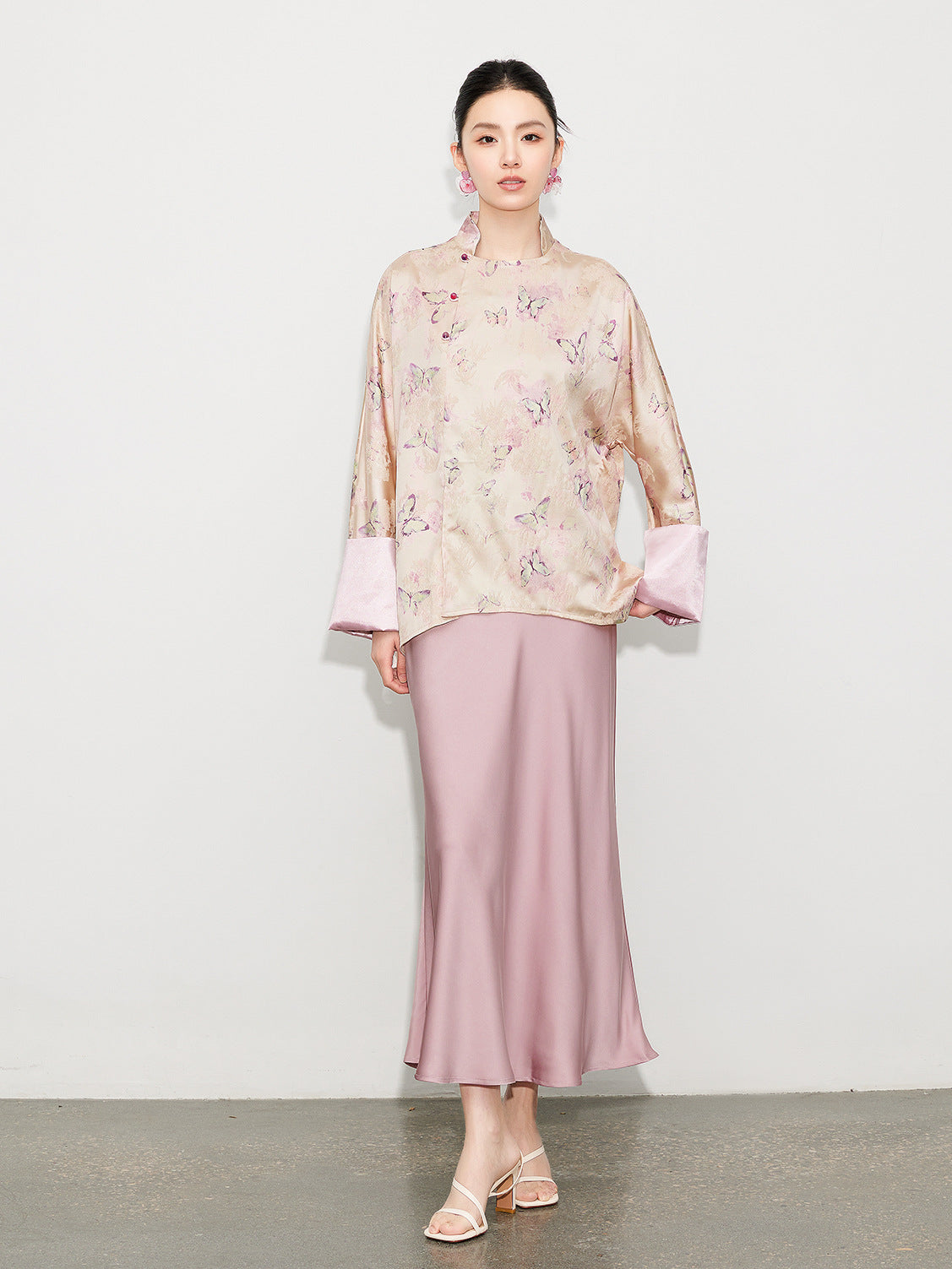 Chic Glossy Satin Mermaid Half Skirt, High-End Design