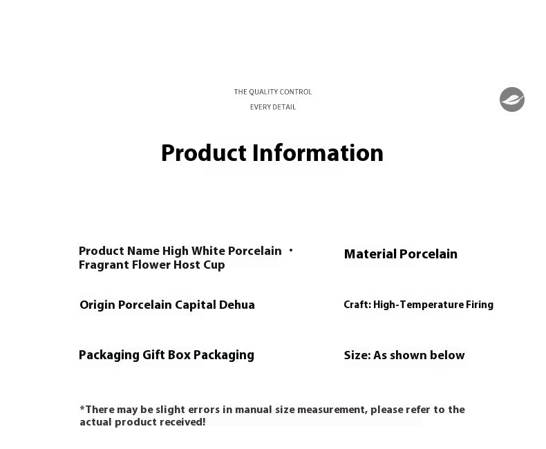 Jingdezhen Hand-Painted Underglaze Master Tea Cup Threaded Design