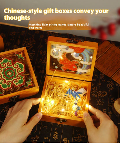 Handmade Cloisonné Enamel Jewelry Box DIY Kit — Chinese Style Craft Gift Set