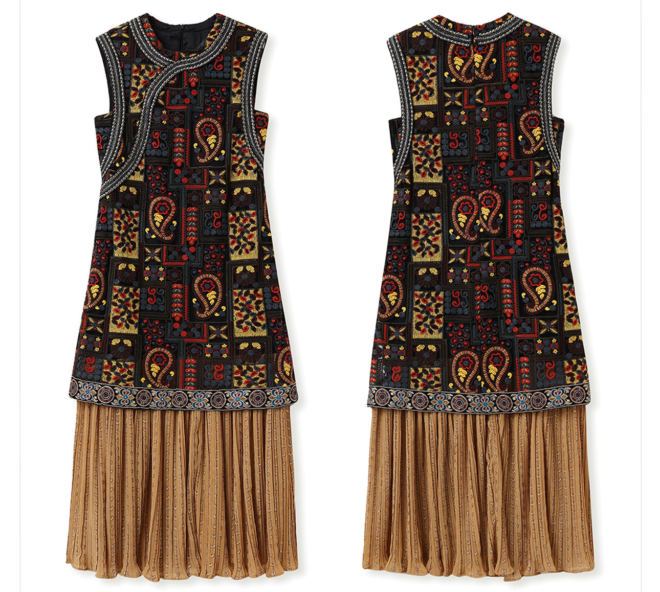 High-End Summer Dress for Women |New Chinese Style Embroidered Long Dress
