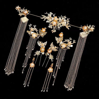 Hanfu Hair Accessories Fairy Girl Tassel Hairpin Full Set Buyao Hairpin