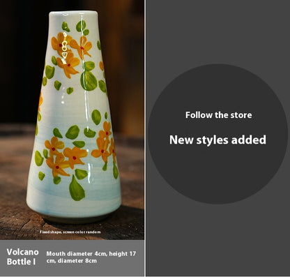 Jingdezhen Handmade Ceramic Vase — Oil Painting Style Small Home Decor